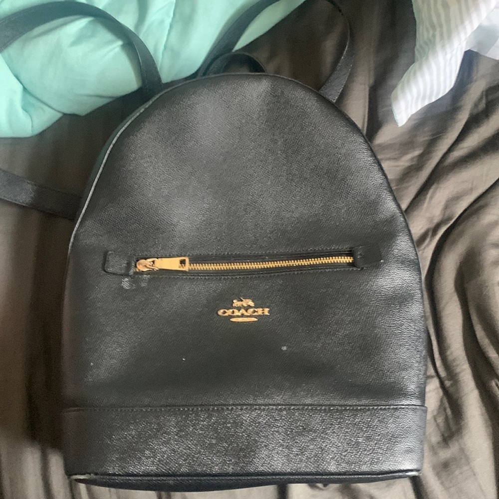 Black coach backpack